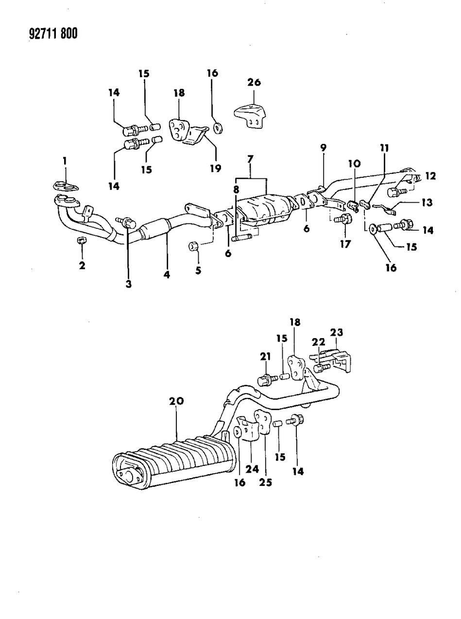 Mopar MB549178 Collar, Exhaust Pipe Hanger
