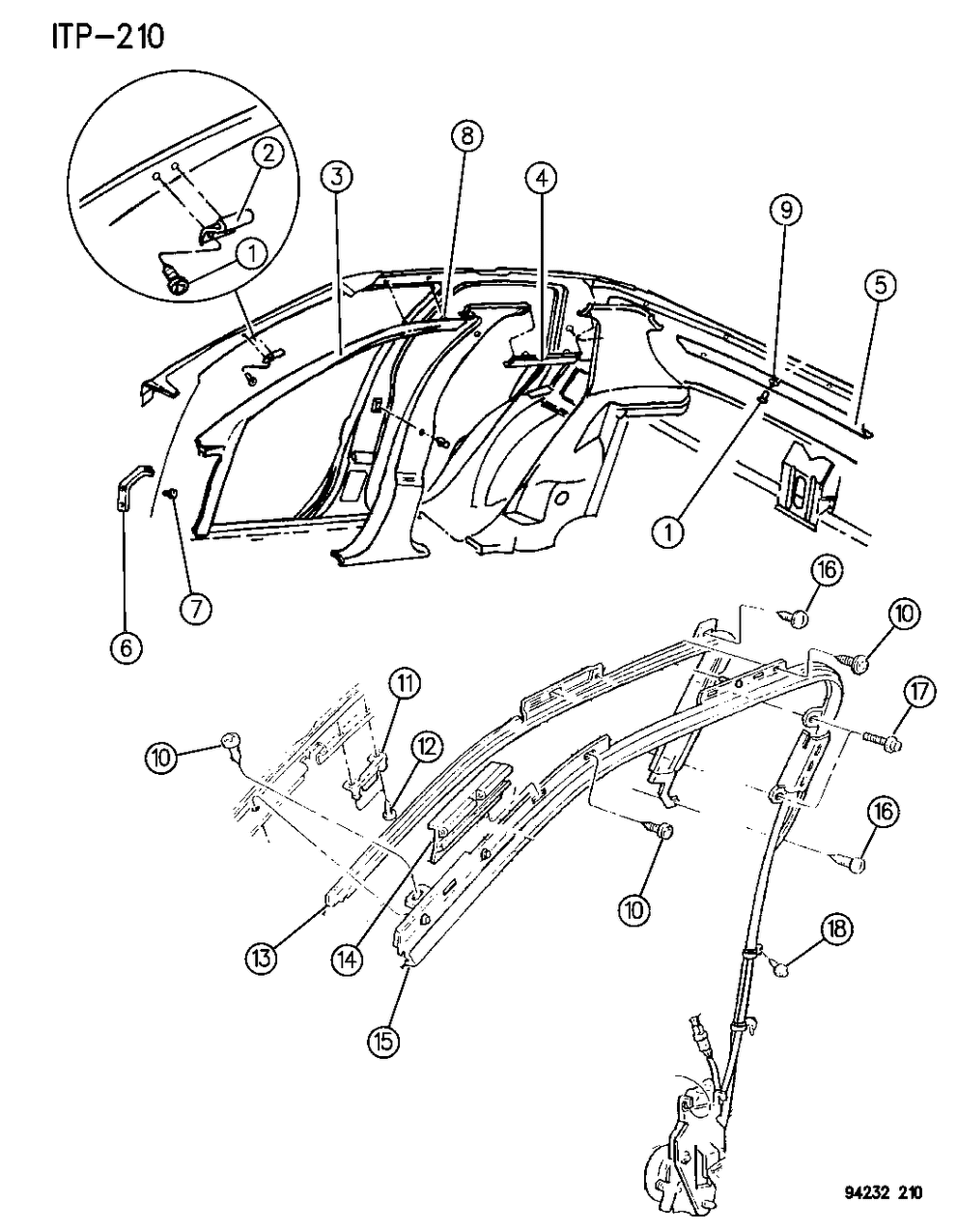 Mopar HC73LD5 Windshield Pillar Trim