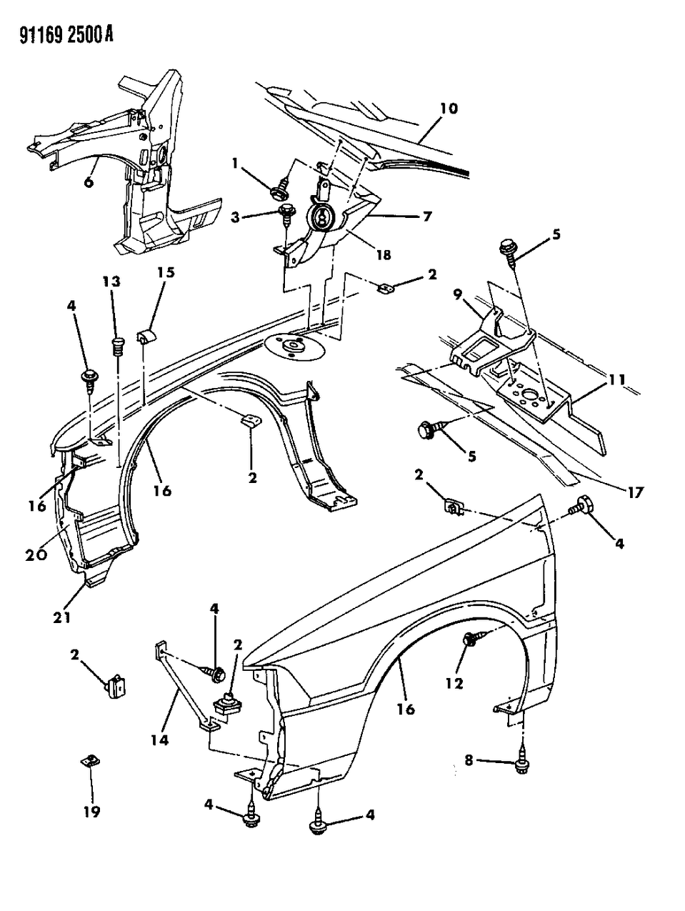Mopar 4411946 Fender