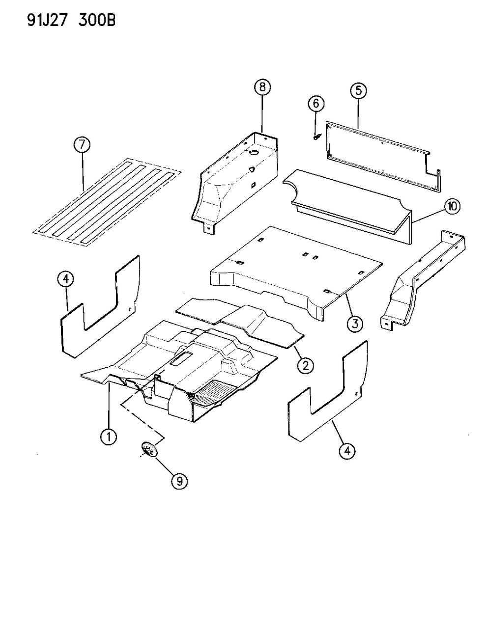 Mopar 5BJ44KXA Carpet, Floor, Front