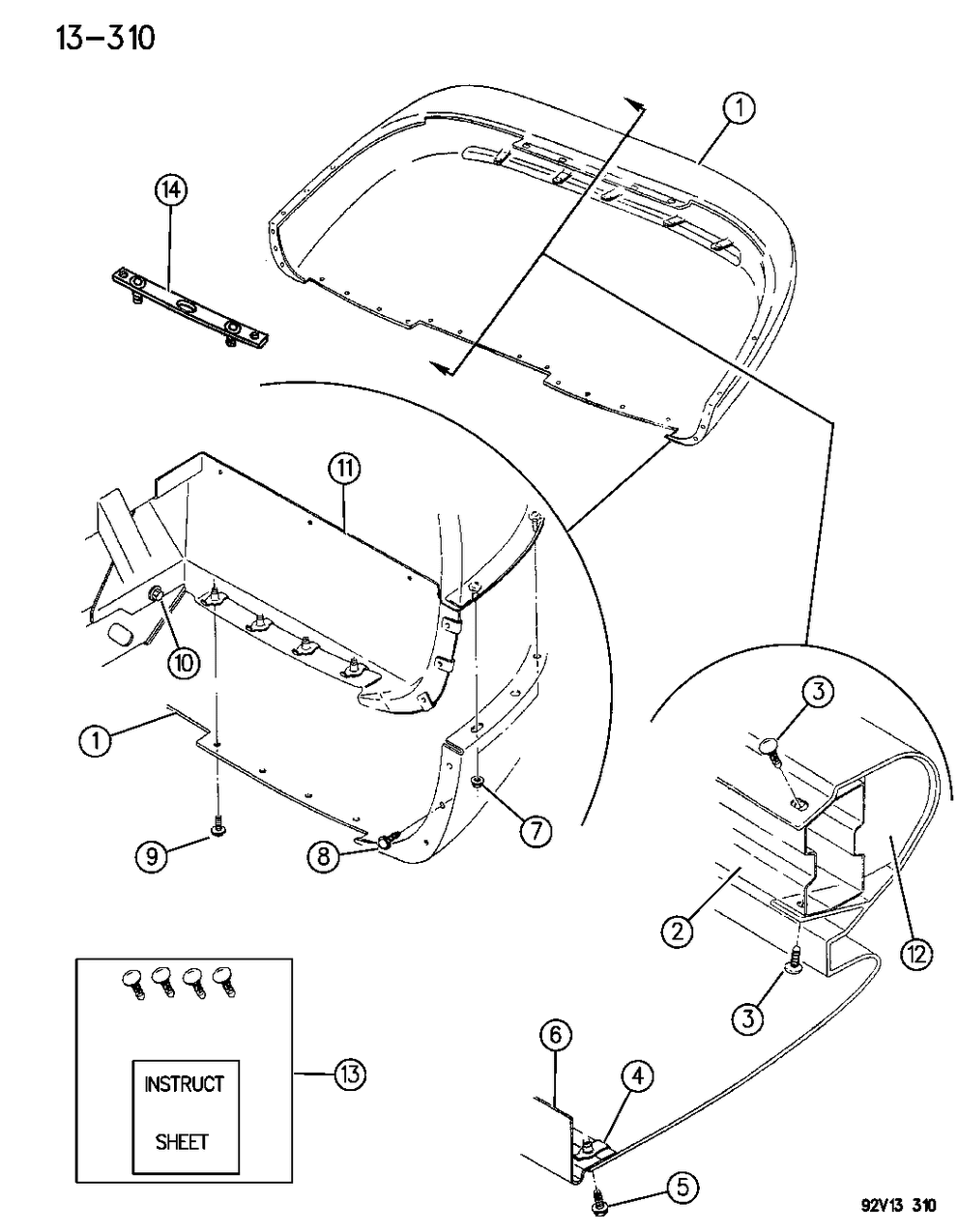 Mopar 5245791 Retainer, Fascia To Quarter Panel