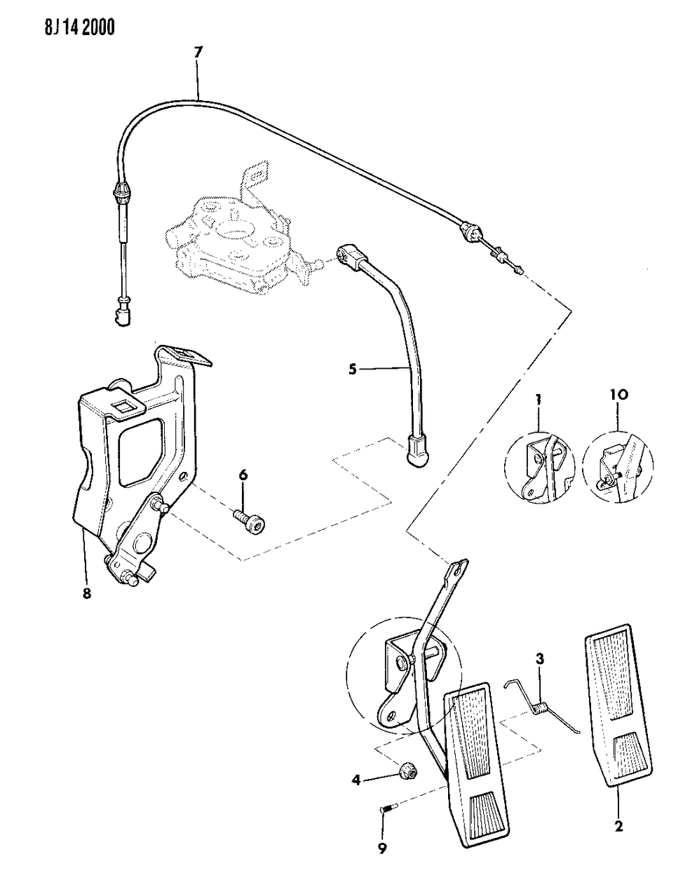 Mopar 53005312 Bellcrank Assembly
