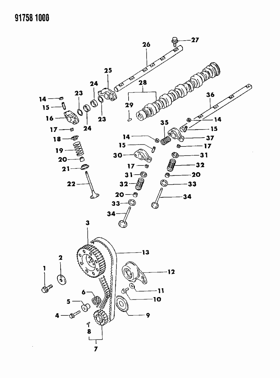 Mopar MD166811 Rocker Shaft