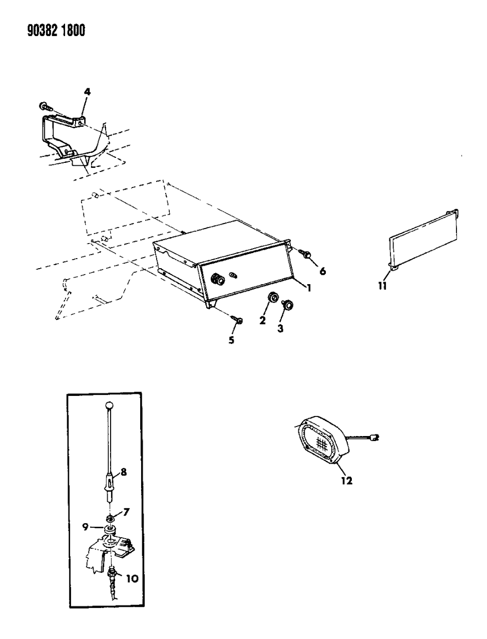 Mopar 5AW52KM6 Speaker, Rear