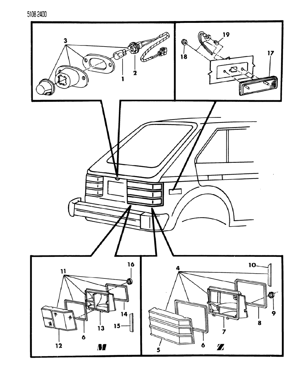 Mopar 5207663 Lens, Lower Driver Side