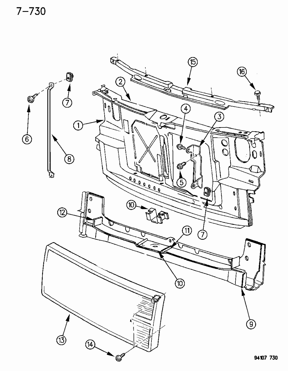 Mopar 4576736 Grille, Radiator