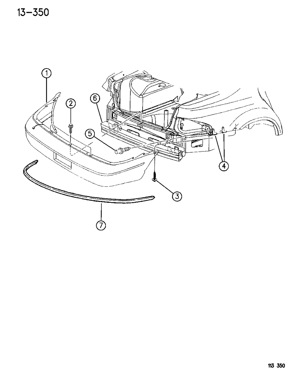 Mopar 4399553 Fascia Assembly, Rear, W/Foam Absorber