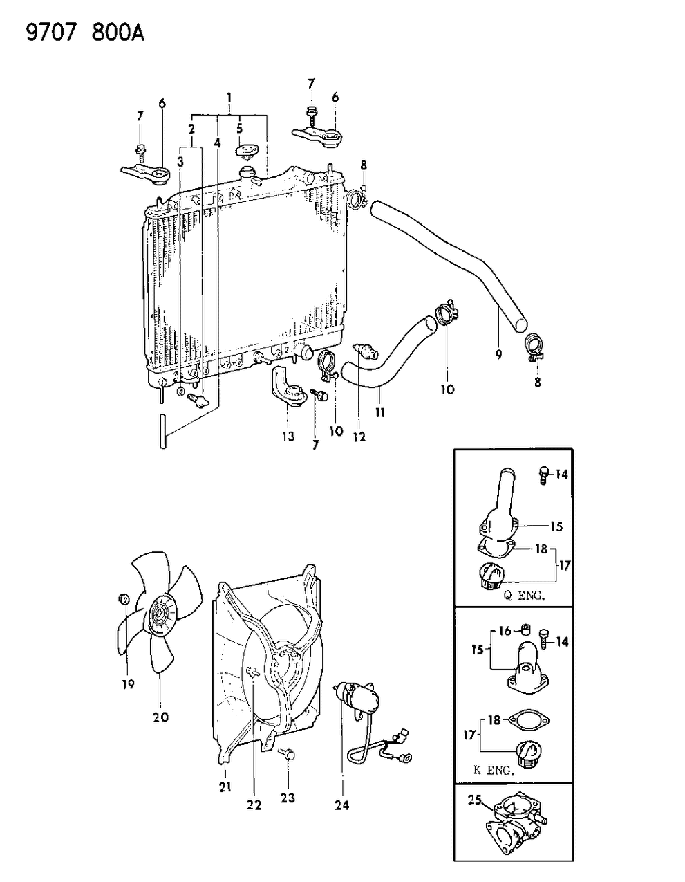 Mopar MB605085 Spacer, Radiator Guard