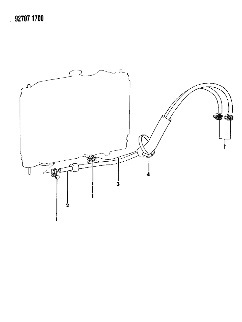Mopar MB010582 Hose, Oil Cooler Line