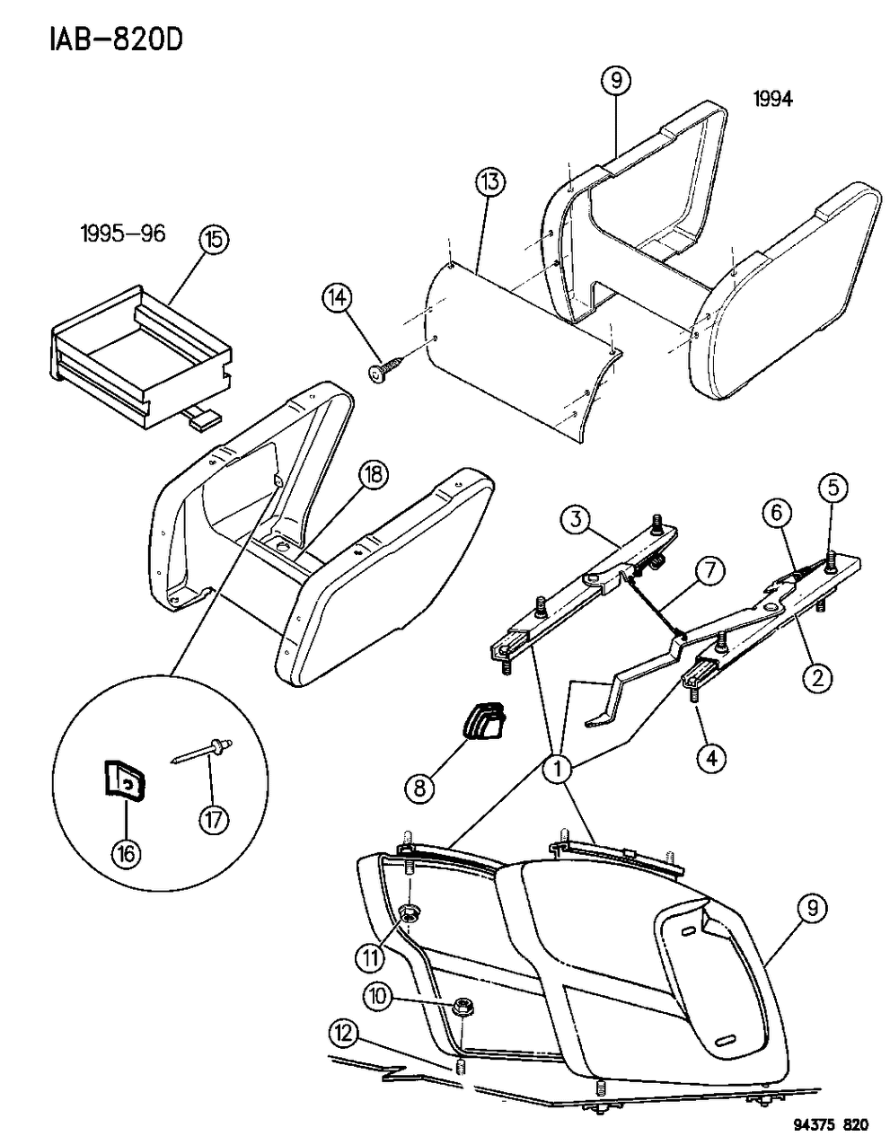 Mopar 4118646 Spring, Adjuster Track Release