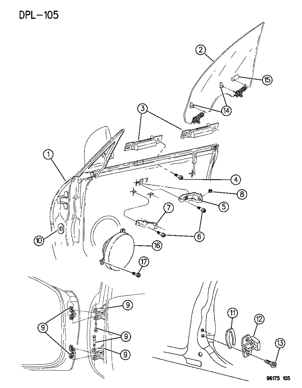 Mopar 4658592 Glass Retainer