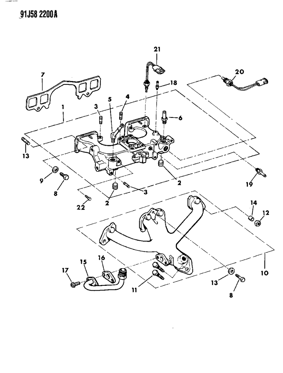 Mopar 53004523 Fitting, Vacuum, 2-Portion