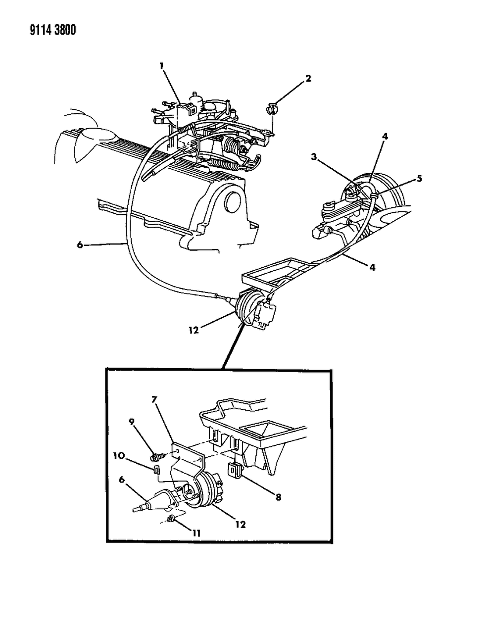 Mopar 4324388 Speedometer Cable Assembly