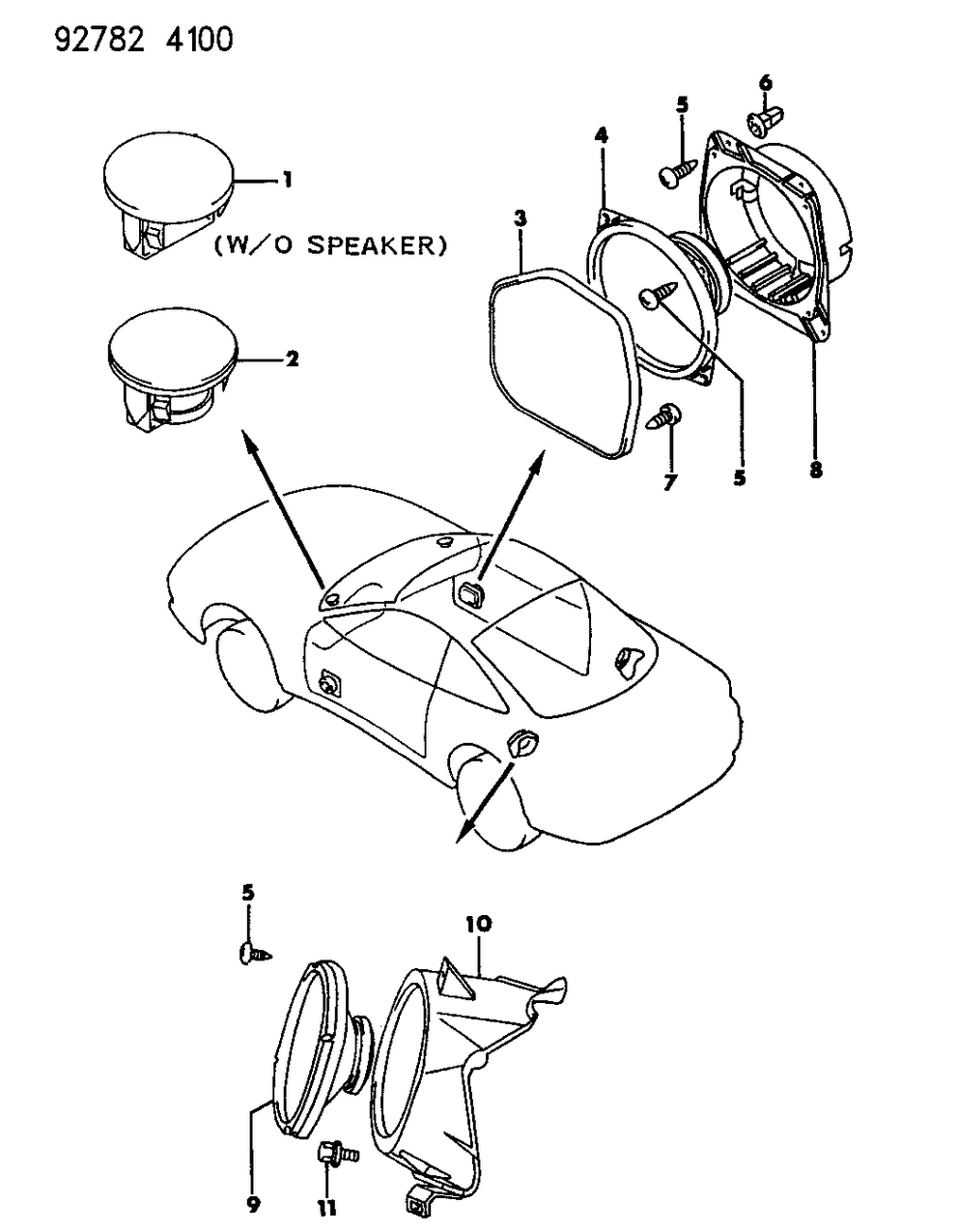Mopar MF455375 Screw, Speaker 4X8 Tapping
