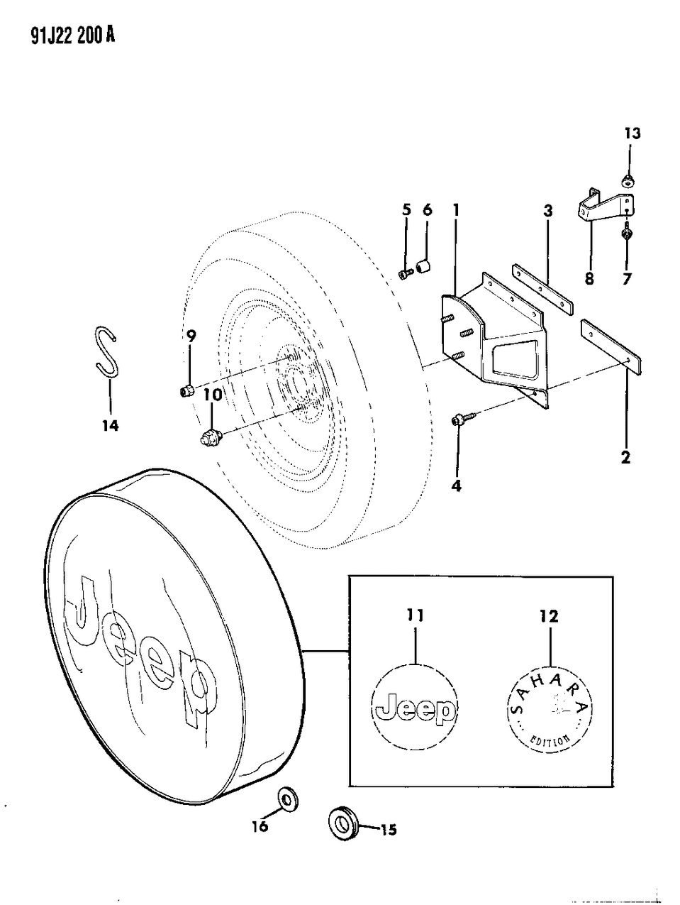 Mopar 5CK11LJ5 Spare Cover