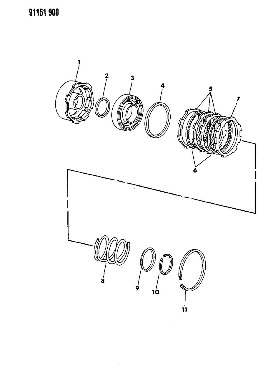 Mopar 4567194 Snap Ring, Front Clutch, Outer, Steel