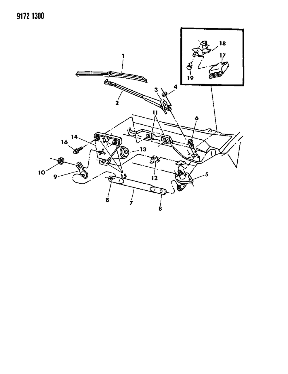 Mopar 4270976 Wiper Pivot