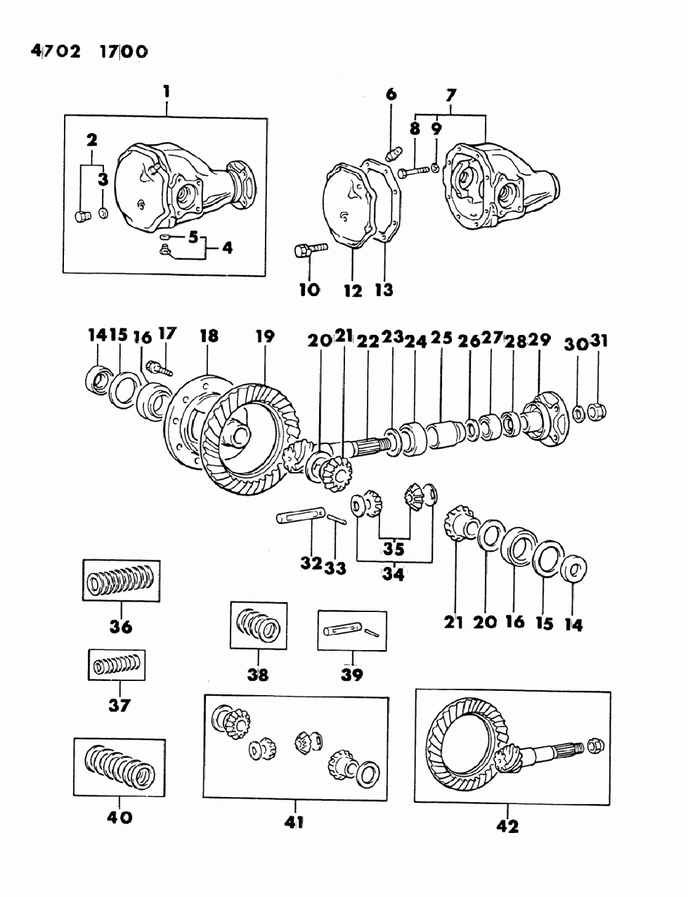 Mopar MB185452 Gear Set, Final Drive