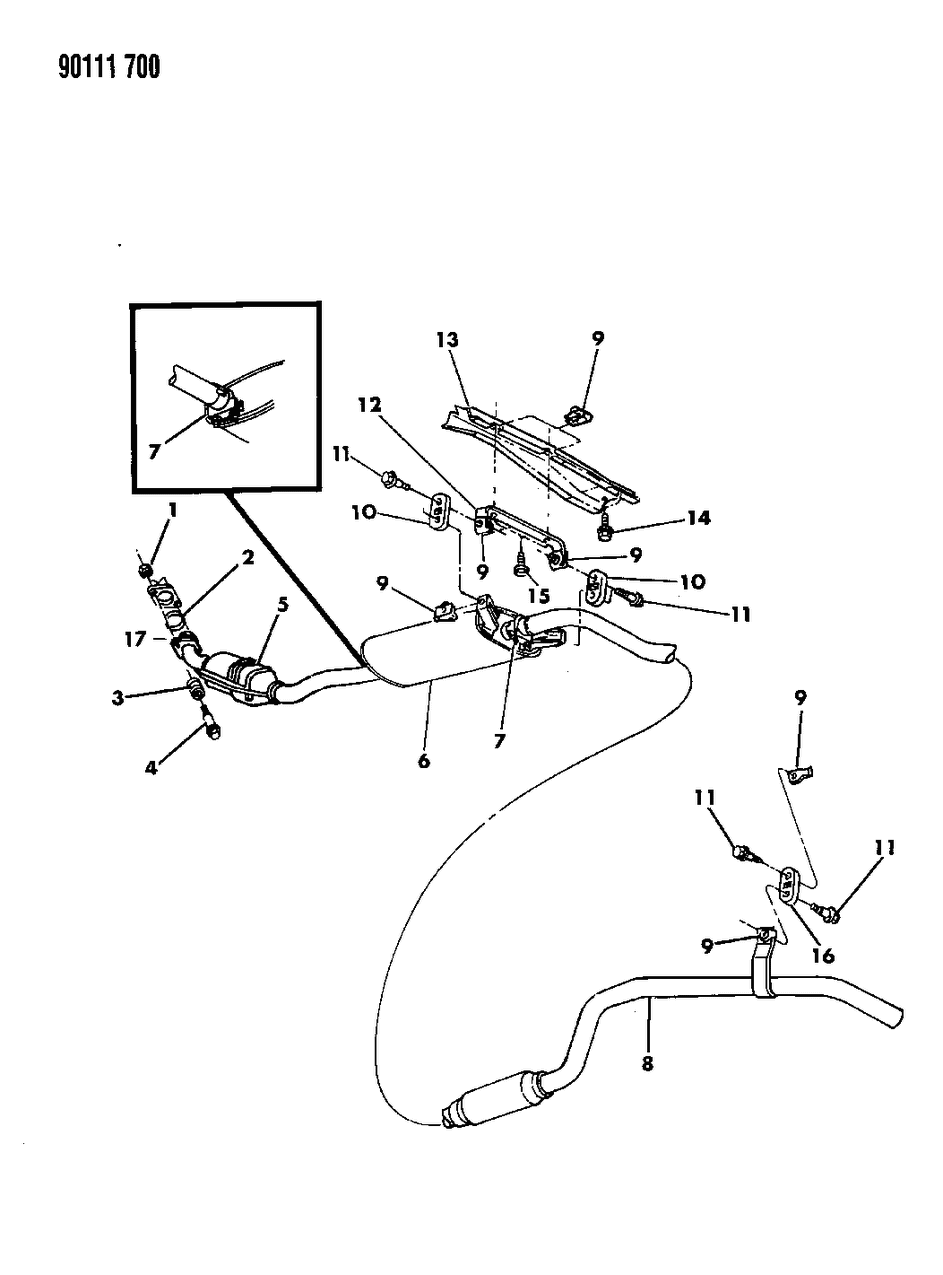 Mopar E0015573 Converter & Pipe