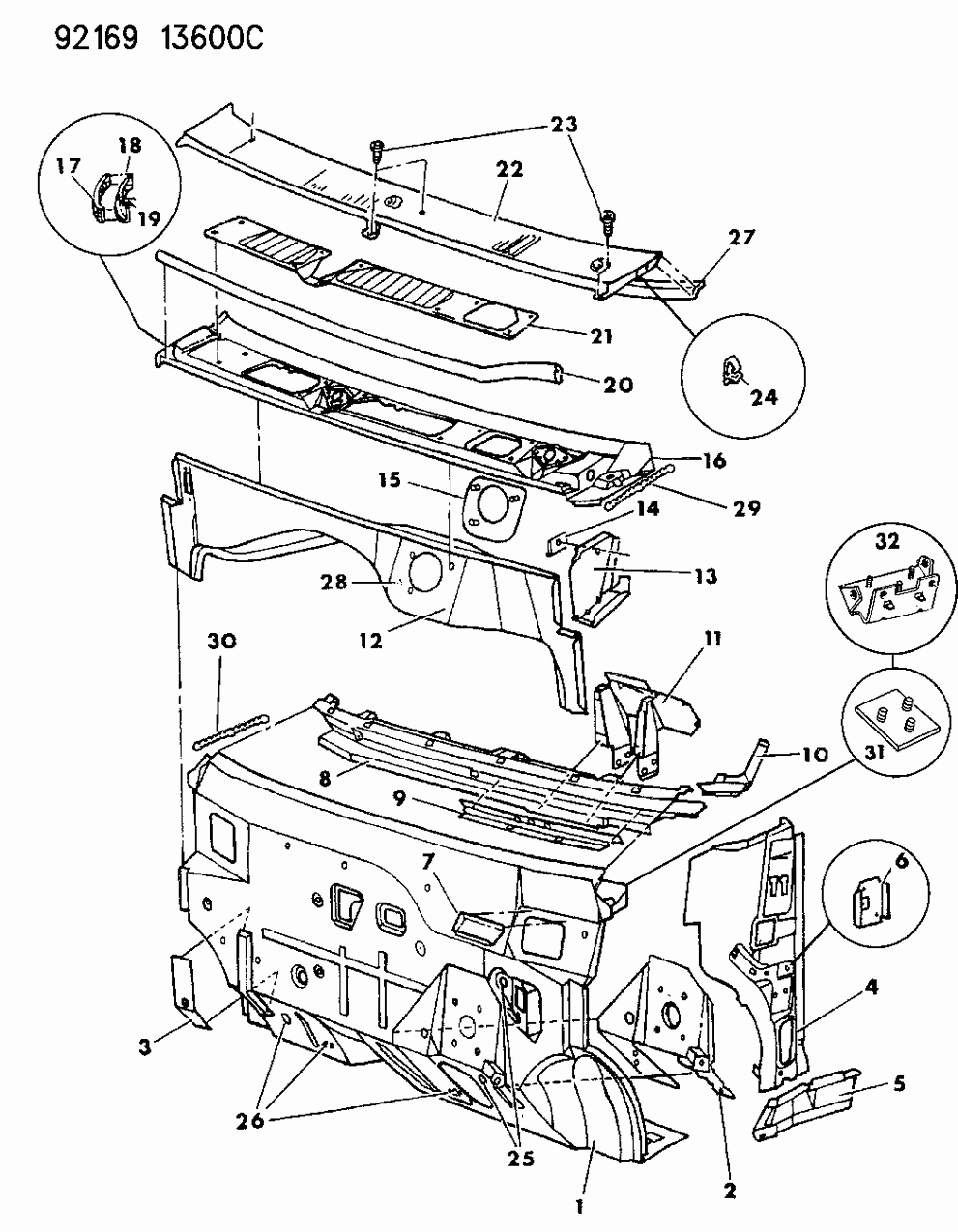 Mopar 4475738 Lower Panel Seal