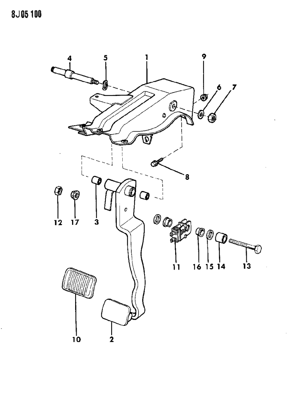 Mopar J9420166 Nut (1988-89)