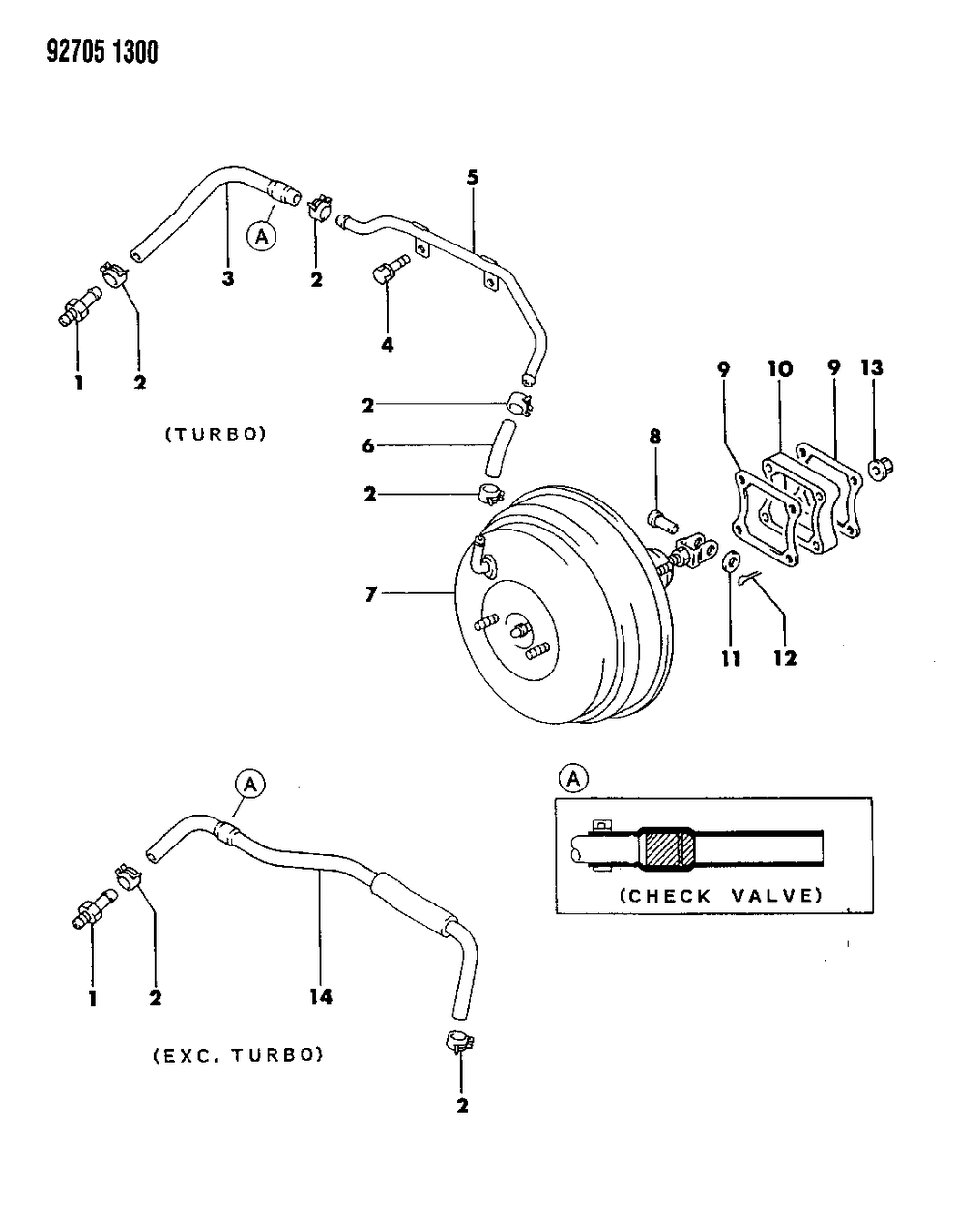 Mopar MB238088 Spacer, Brake Booster