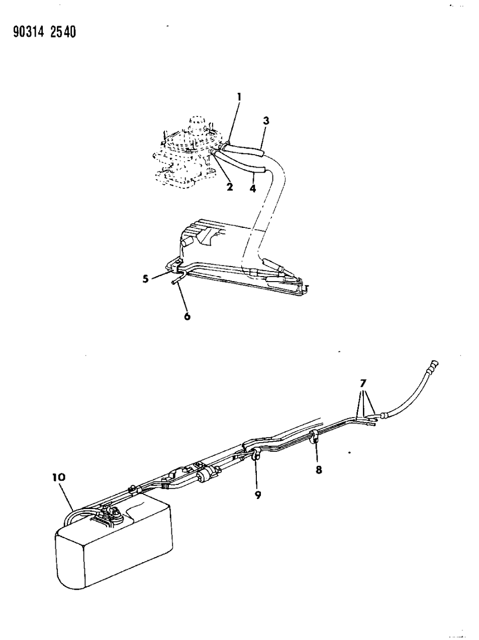 Mopar 52018323 Tube And Hose Assembly, Fuel Supply