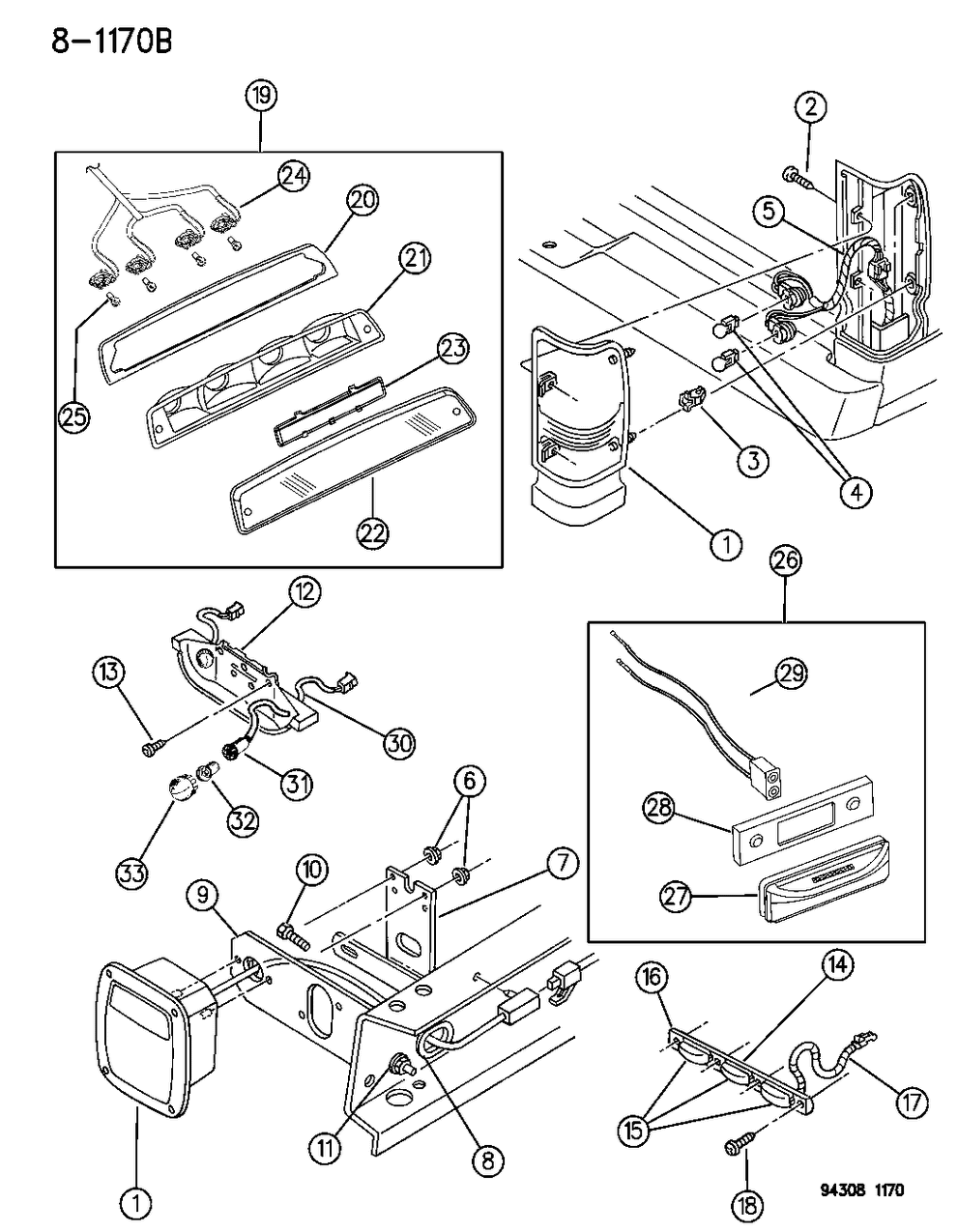 Mopar 55054887 Lamp, License Plate , (Service Components Listed Below)