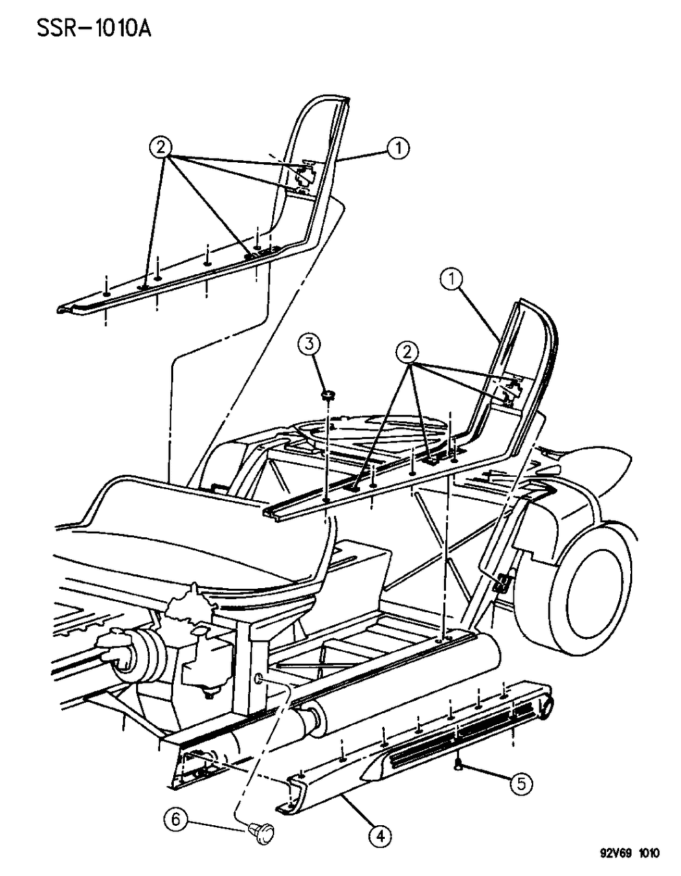 Mopar 4708252 Retainer, Insulation, Right, Passenger Side