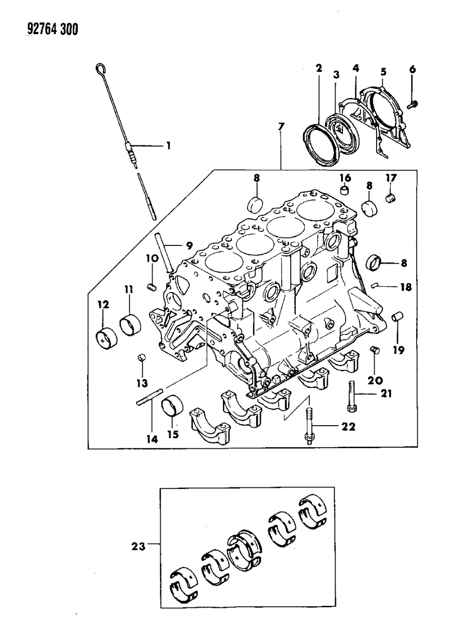 Mopar MD040330 Rear Main Seal Retainer