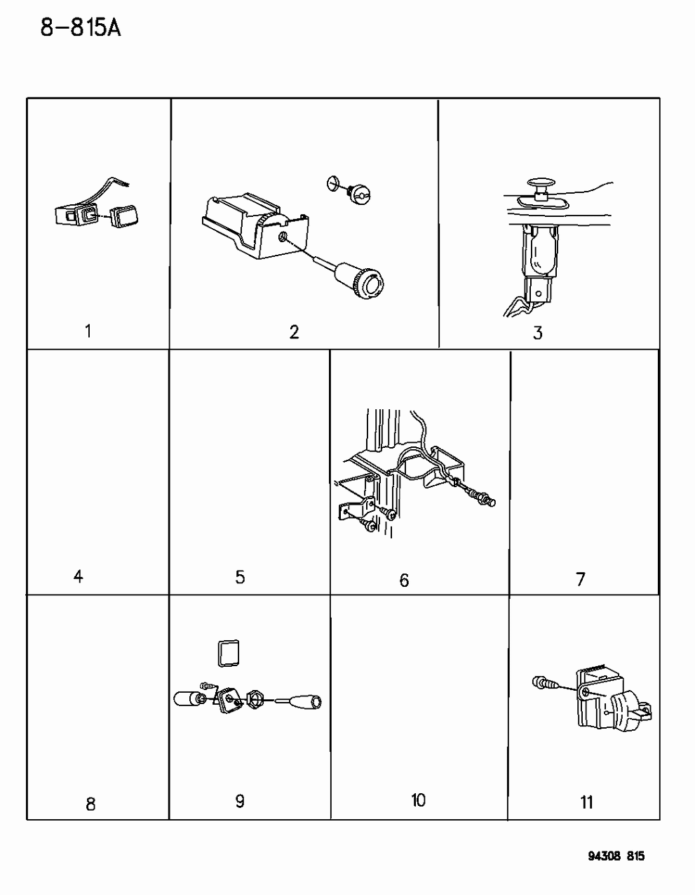 Mopar 56020128 Window Switch