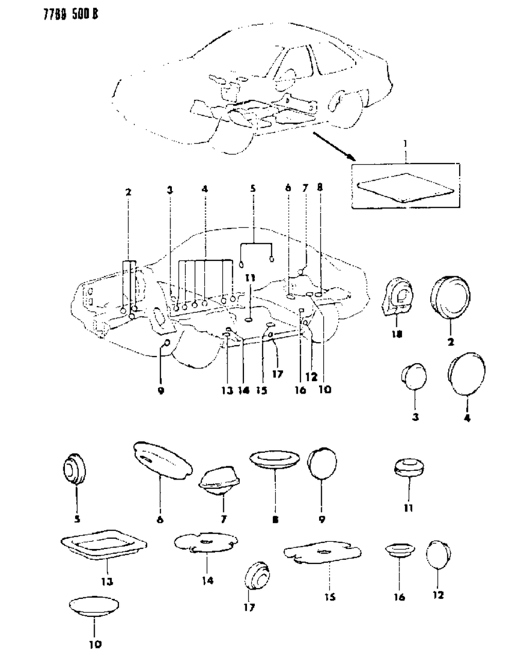 Mopar MT384360 Plug, Floor