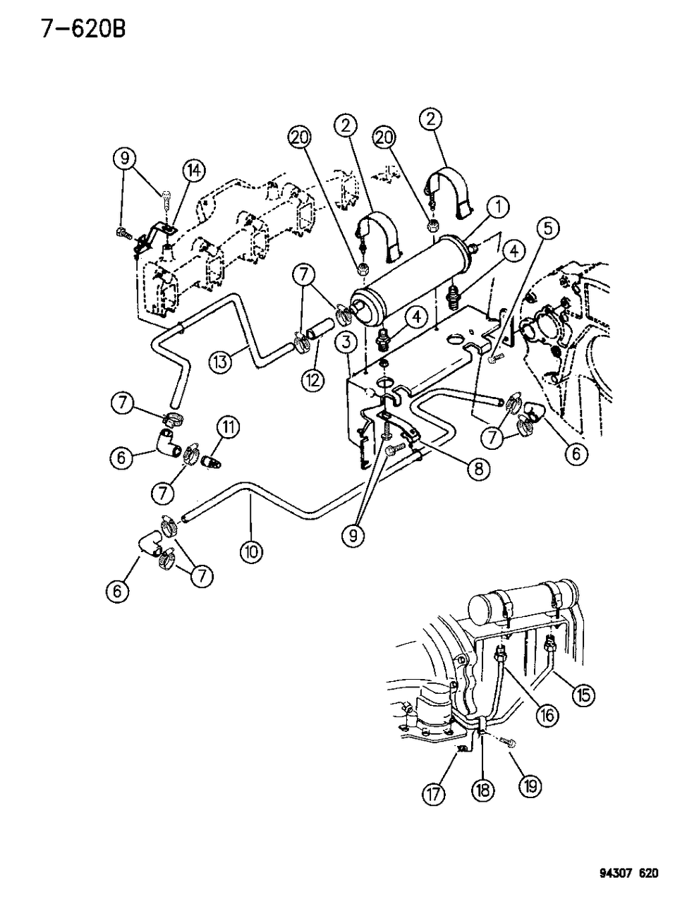 Mopar 52117713 Clip, Oil Cooler Tubes