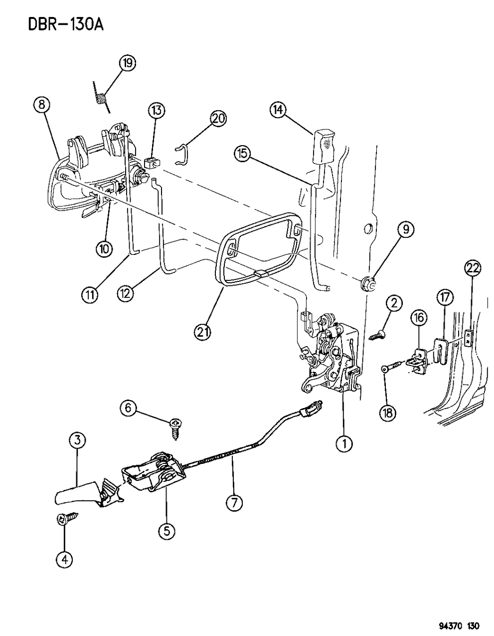 Mopar JS24PD5 Knob, Door Locking
