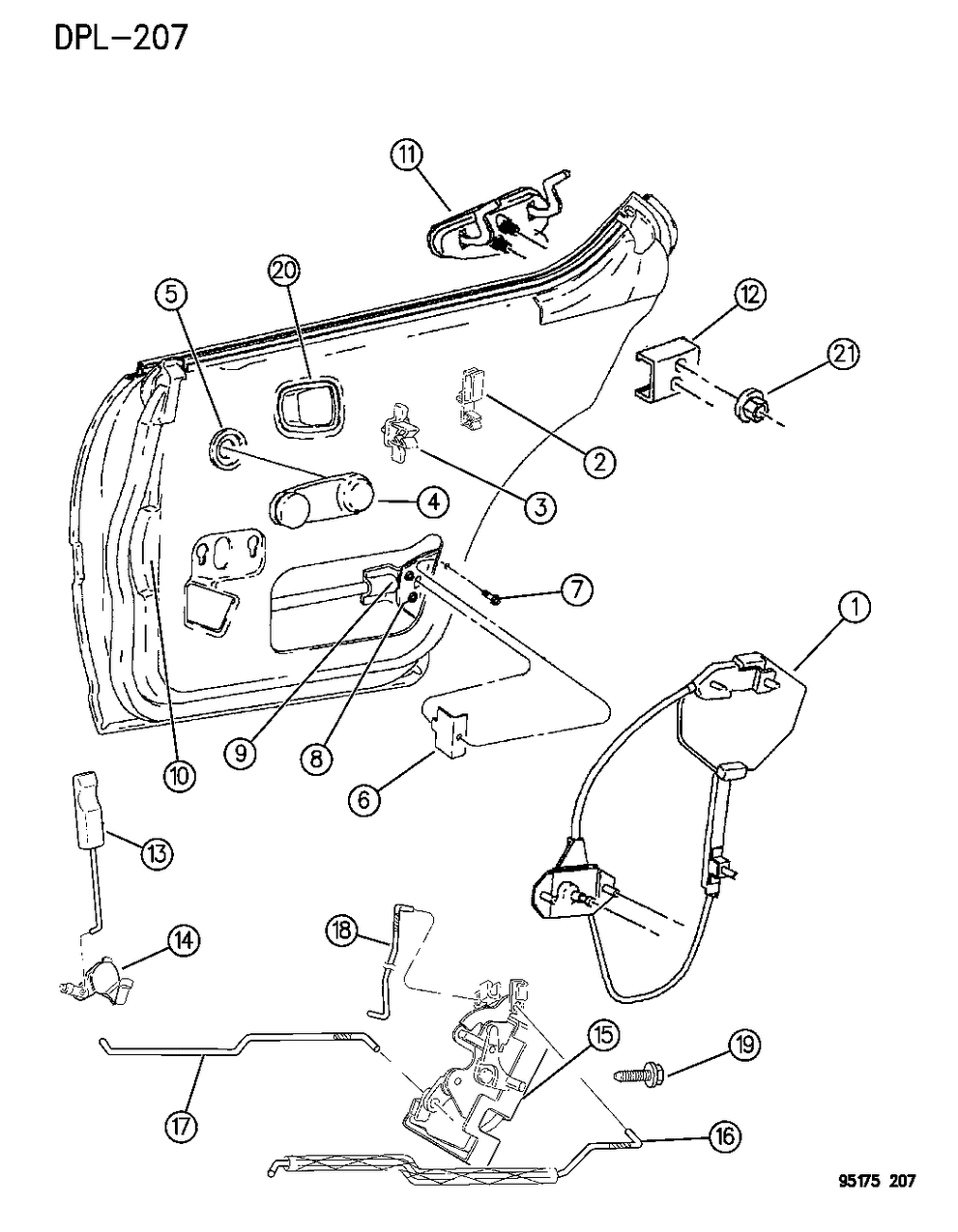 Mopar 4658819 Handle, Outside, Black, Rear