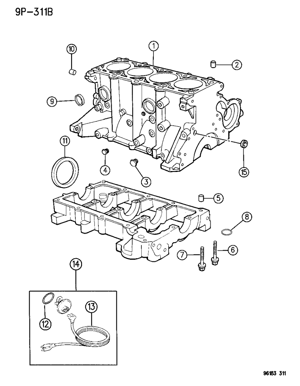 Mopar R0420469AA Engine, Short