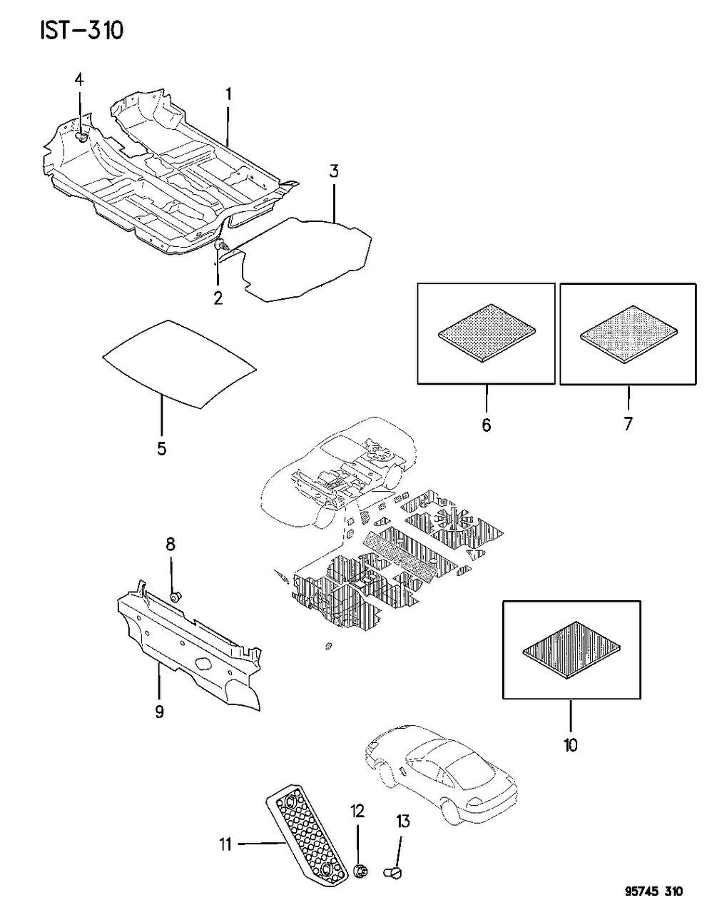 Mopar MB241600 Pad, Roof Panel (910X910X8 Cut To Fit)