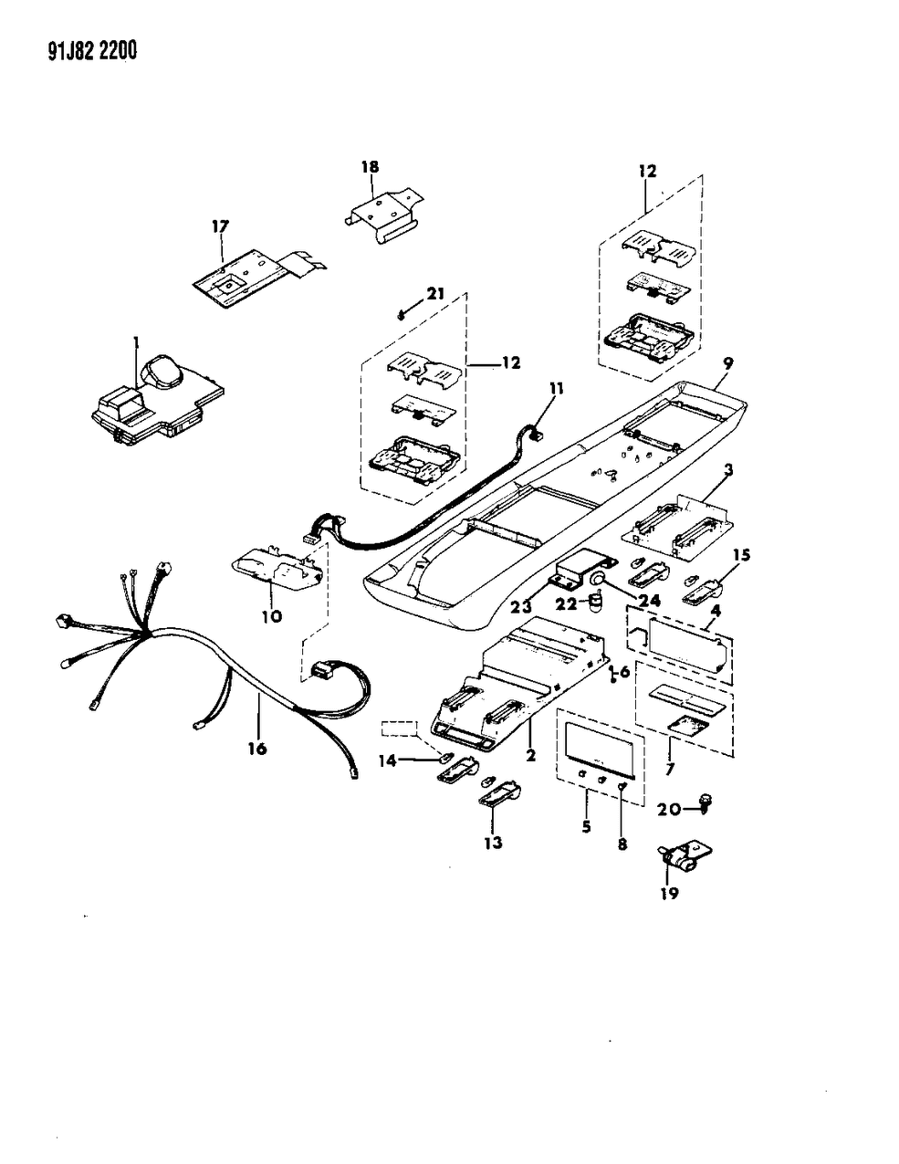 Mopar 4740020 Housing, Console