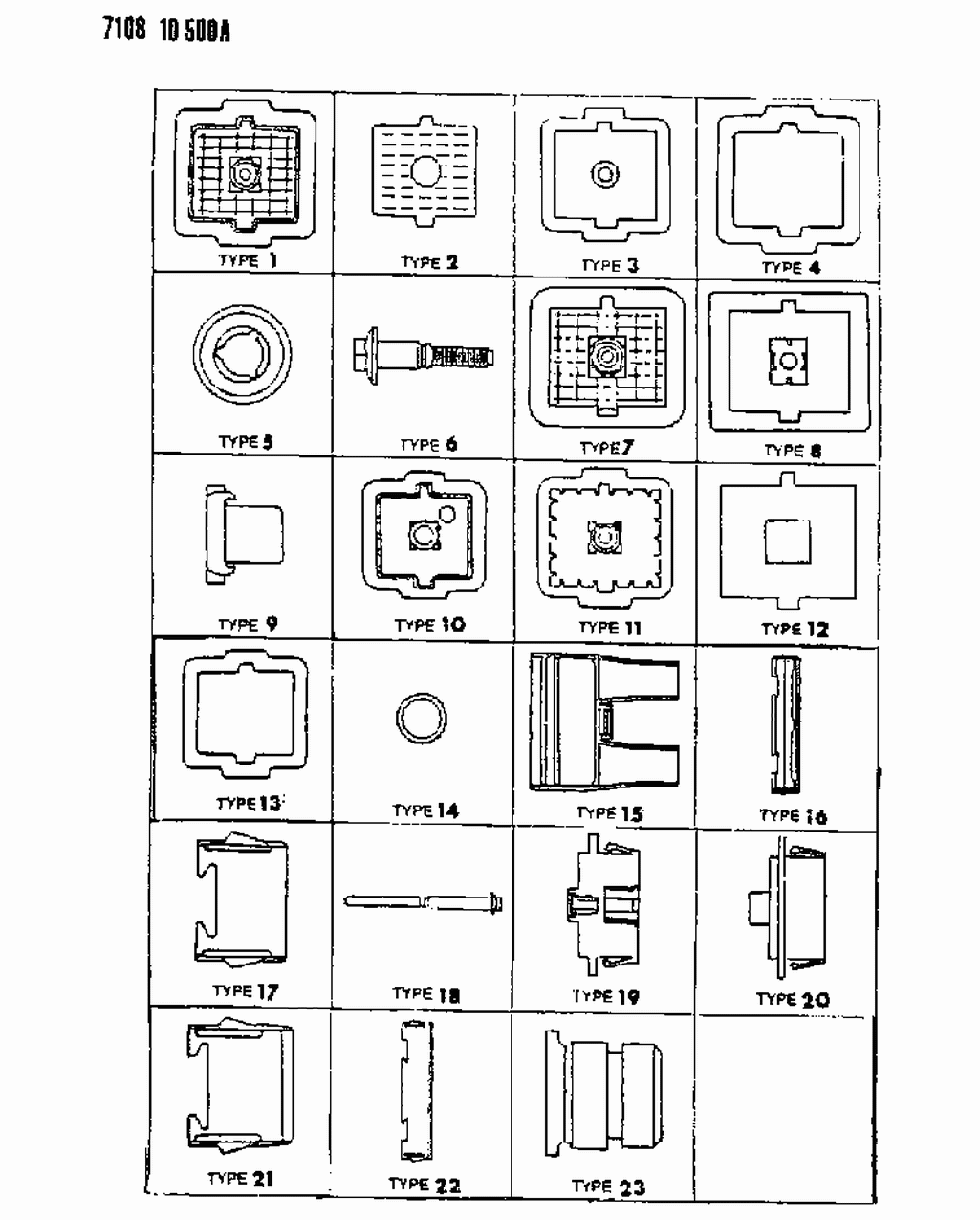 Mopar 4331422 Wedge, Locking Terminal Female - Short