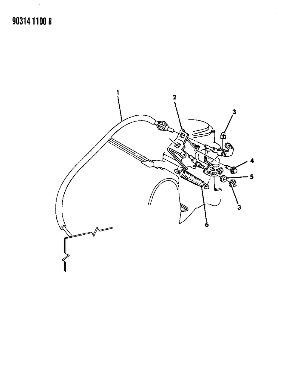 Mopar 52078002 Throttle Cable