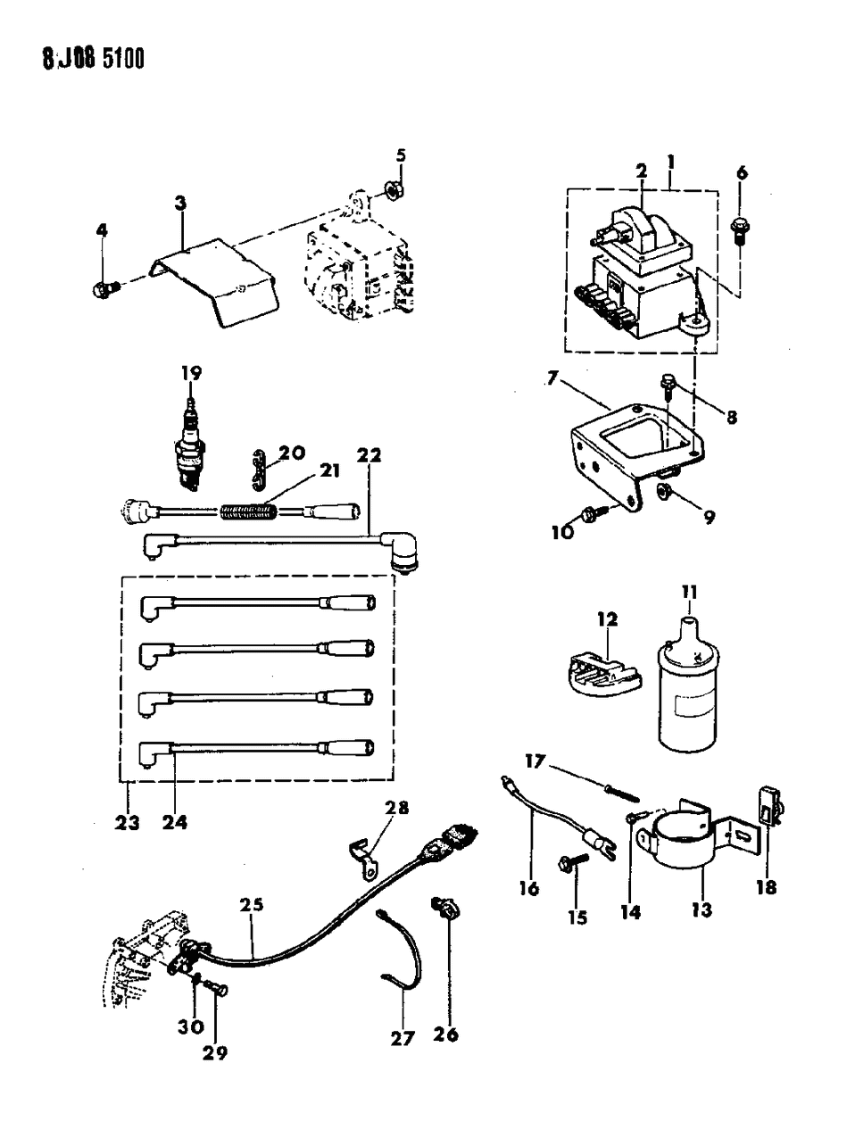 Mopar 53002177 Wire, Coil