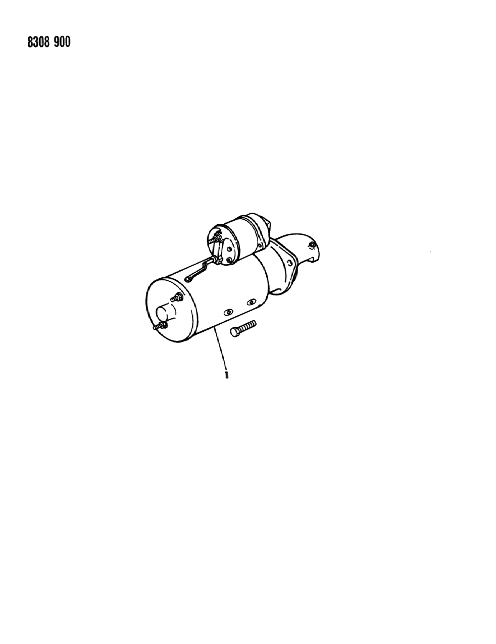Mopar R4428221AB Starter , (Mounting Screw 4429834)