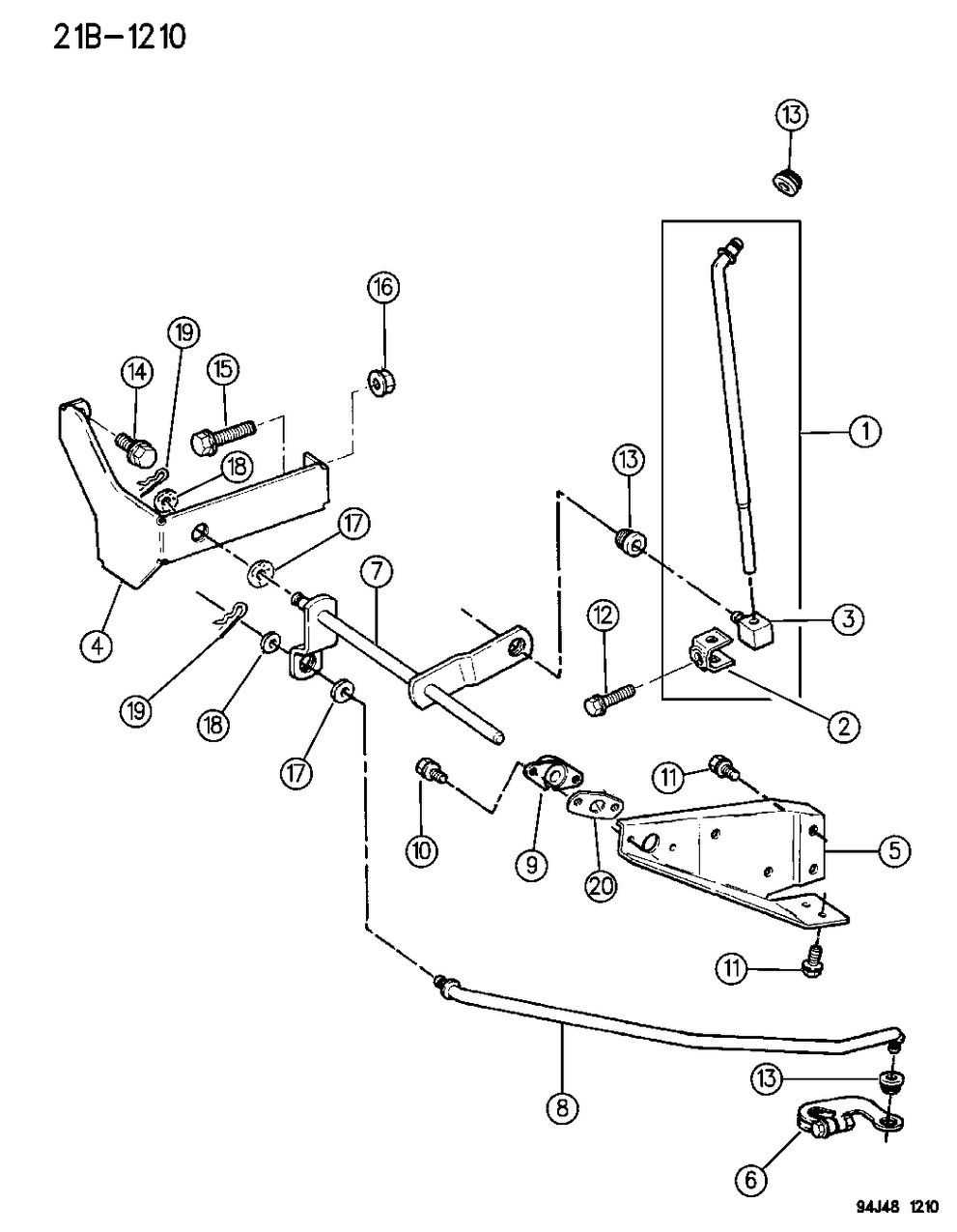 Mopar 53008530 Rod, Selector Lever