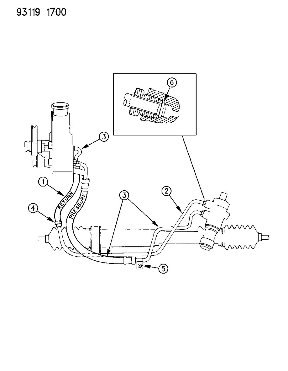 Mopar 4470972 Return Tube
