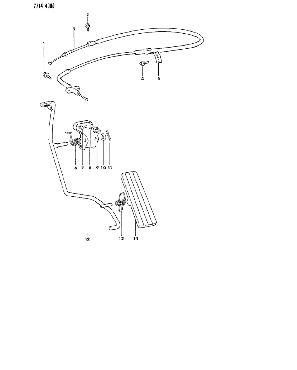 Mopar MB011387 Spring, Accelerator Arm