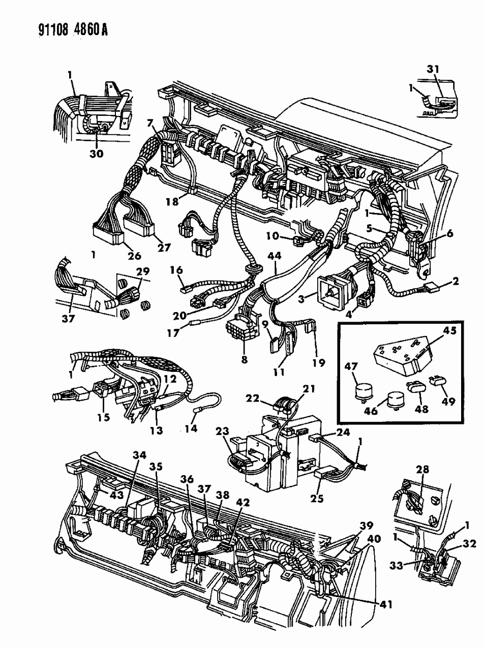 Mopar 4419594 Insulator, Ignition Switch (6-Way) 1990