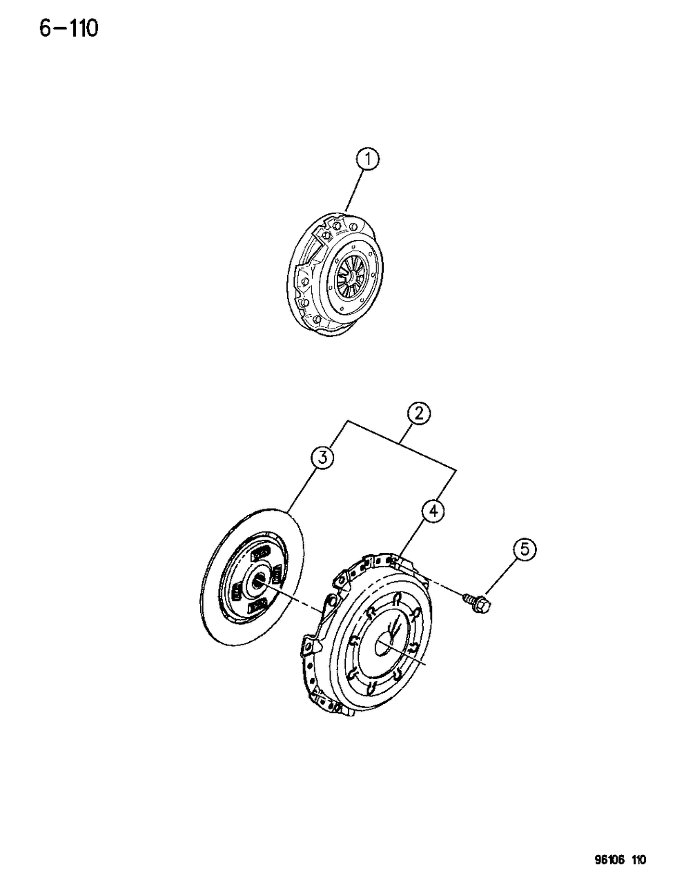 Mopar V9900095 Clutch Assembly, W/Disc, Modular (Complete)