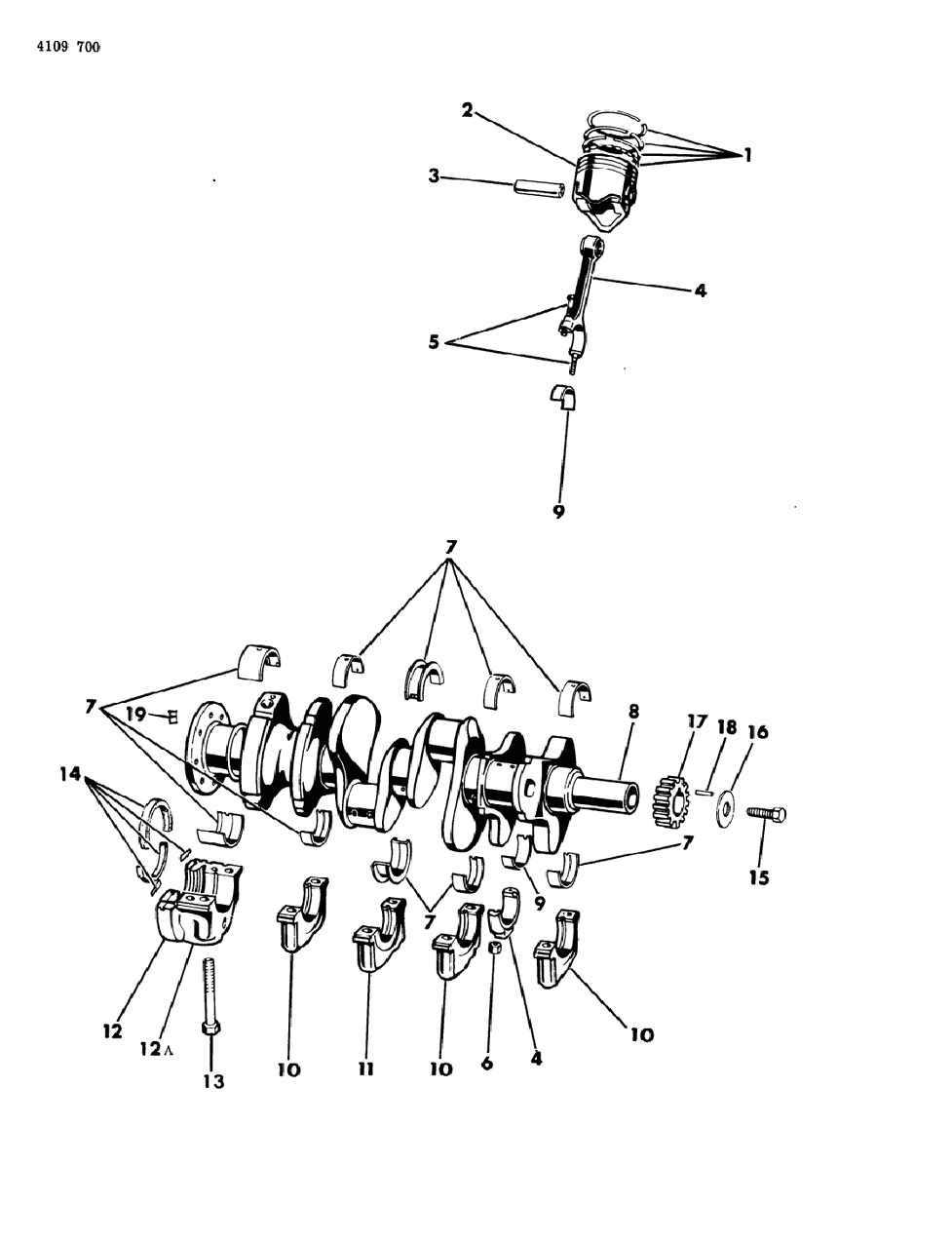 Mopar 4186120 Bearing Package, Connecting Rod for Police Engine, Standard