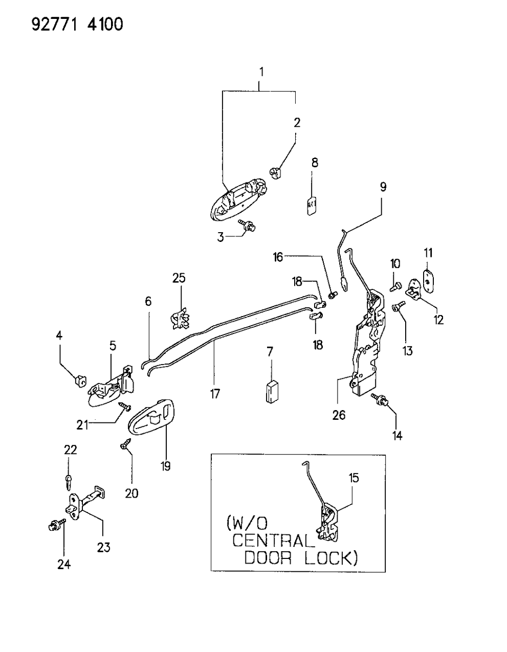 Mopar MS240040 Bolt, W/Washer, Front Door Locking