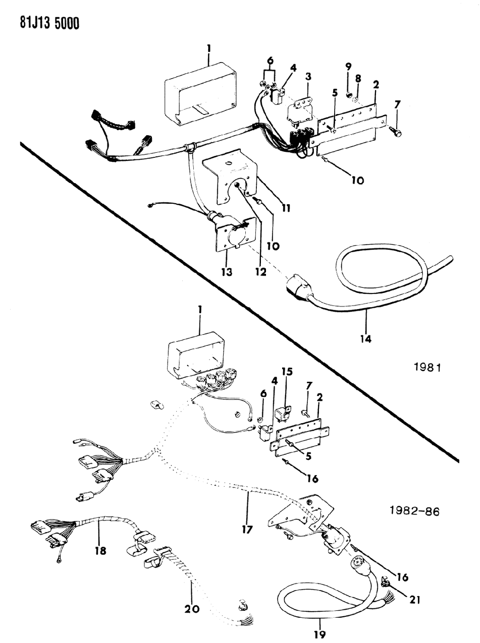 Mopar J5455349 Harness, Trailer Towing, Class 3